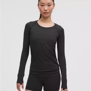 Lululemon Swiftly Black Long Sleeve Top